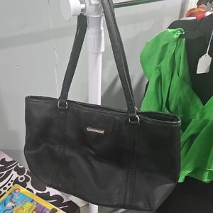DANA Becham Black Leather-Look Tote Bag